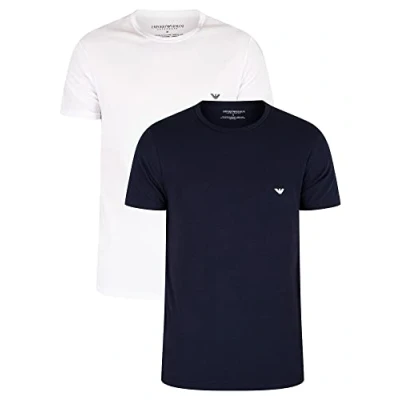 Obrázek Emporio Armani CREW NECK 2 PACK Tílko, Muži, Velikost: XL, Gray/navy blue