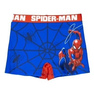 Obrázek Marvel Spider Man koupací šortky pro chlapce, komické Spiderman boxerky plavky, dětské velikosti 3 až 7 let, modrá