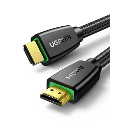 Obrázek UGREEN HDMI kabel 4K 60Hz UHD 2. 0 ARC HDR 3D High Speed 18Gbps s ethernetem pozlacený kompatibilní TV TV, monitor, Blu ray, PS5/PS4/PS3, Xbox Series S, soundbar (0,5M