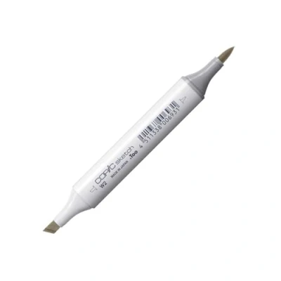 Obrázek COPIC popisovač Sketch Typ W 2, teple gray č. profesionální štětců, se super špičkou na chleba a pro střední pečení