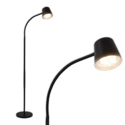 Obrázek BRILONER LED stojací lampa bezdrátová s dotykem, plynule stmívatelná, vyměnitelná baterie a světelný zdroj, na akumulátor, čtení, do obývacího pokoje, stropní svítilna,