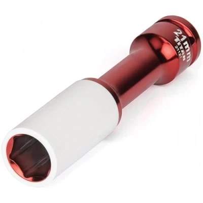 Obrázek TITAN 21121 1/2 Inch Drive x 21mm Non marring Impact Extra Long Lug Nut Socket