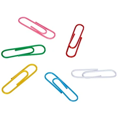 Obrázek Verzinkte Büroklammer, 32mm, Bunt, Packung mit 100