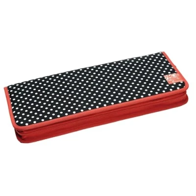 Obrázek Prym 612181 Pouzdro na pletací jehlice Polka Dots černé/bílé, Polyester, Black &amp; White, 43x20x3 cm