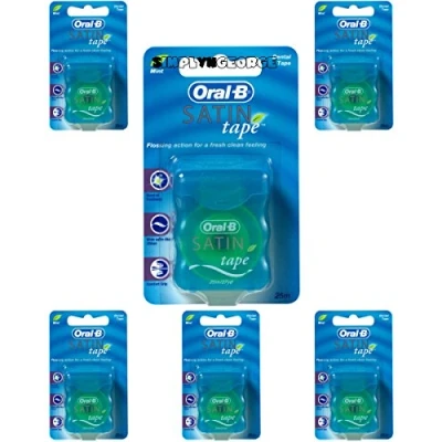 Obrázek Oral B Saténová stuha mátová, (25 m, 200 g) PACK 6