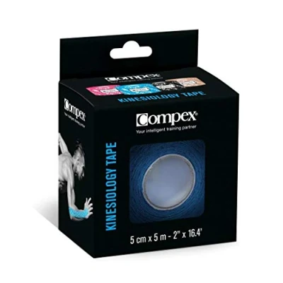 Obrázek Compex Kinesiologie Tape, elastisch, für Erwachsene, Unisex, Schwarz, Einheitsgröße