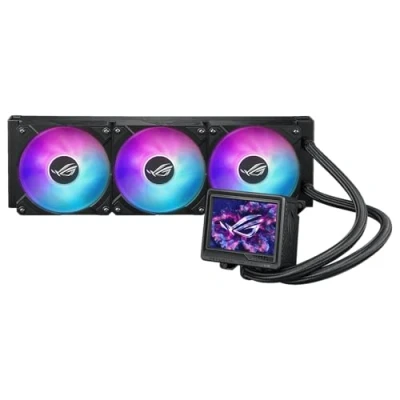 Obrázek ASUS ROG Ryujin III 360 ARGB Extreme All in One tekutý CPU chladič (3,5palcový LCD displej, Aseteks Emma Gen8 V2 čerpadlo, zesílený magnetický ventilátor, optimalizace hluku, černý)