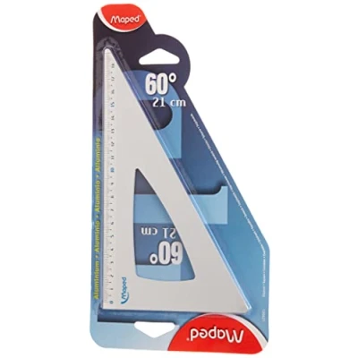Obrázek Maped M120621 rýsovací trojúhelník Hliník, 21 cm, pro 60 úhel, hliník