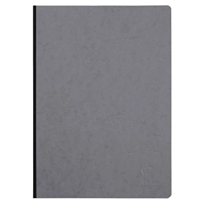 Obrázek Clairefontaine 791405C AgeBag zápisník (DIN A4, 21 x 29,7 cm, 96 listů, prázdný, potištěné předložné listy) 1 kus šedý