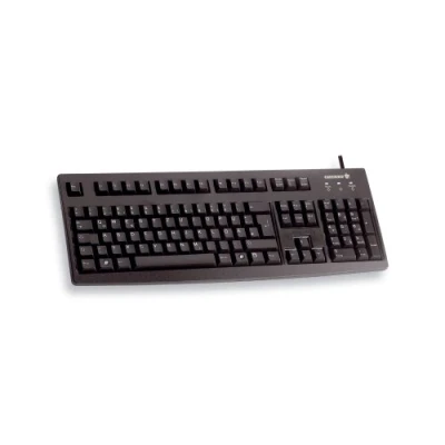 Obrázek CHERRY G83 6105, kabelová klávesnice pro průmyslové aplikace, německé/cyrilické rozložení (QWERTZ), otěruvzdorné tlačítka, snadné čištění, černá