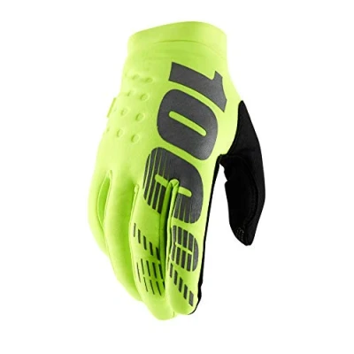 Obrázek 100% Brisker rukavice pro dospělé, neonově žlutá, XL