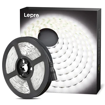 Obrázek LED pásek LE 12 VDC, 5 m, teplá bílá, studená červená, modrá, světelný pásek, 300 ks, 3528 LED, vlastní tvorba (DIY), světelná lišta s lepicí páskou
