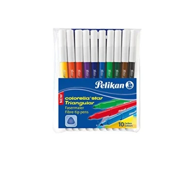 Obrázek Pelikan 985663 Colorella Star Trigangular trojúhelníkové tužky, 1 sada, 10 barev