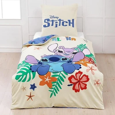 Obrázek MTOnlinehandel Stitch ložní prádlo povlečení 135 x 200 80 bavlna · dětské teenagerské Aloha &amp; Lilo 2dílné