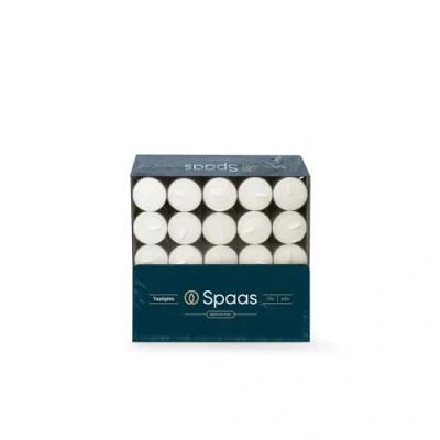Obrázek Spaas Teelichter 75er Pack, ± 8 Stunden weiß, Paraffinwachs, D 39 mm x H 22 mm, 75