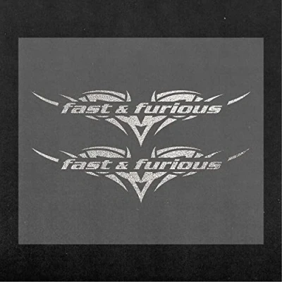 Obrázek Quattroerre 15732 Aufkleber vorgeformt für Auto Typ Fast &amp; Furious, Silber, 10 x 12 cm