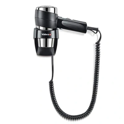 Obrázek Valera, Action Super Plus 1600, Haartrockner mit Wandhalterung für die Hotellerie, kompakt, Temperatur und Luftstrom einstellbar, Abkühlstufe Ein/Aus Sicherheitsschalter, 1600 W, schwarz