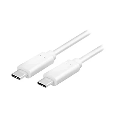 Obrázek LogiLink CU0130 připojovací kabel, USB 3.2 typ C (Gen2) pro nabíjení (HighSpeed Charging) a synchronizaci, bílý 0,5 m