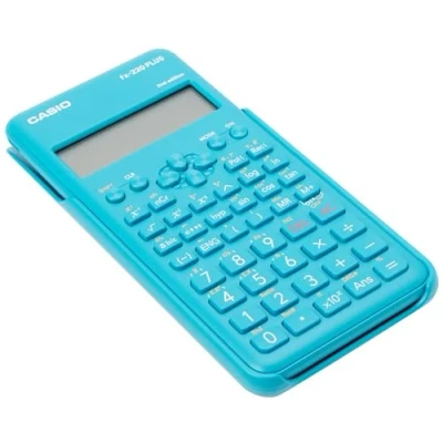 Obrázek Casio Fx 220Plus 2 vědecká kapesní kalkulačka, 181 funkcí, napájení bateriemi, modrá, 16,4 cm