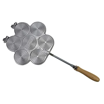 Obrázek ELETTRO CENTER 415 423 Tigelliera Mini mit Verschlusshaken 7 Plätze, Aluminium
