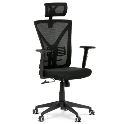 Obrázek Autronic Židle kancelářská, černá mesh, plastový kříž KA Q851 BK
