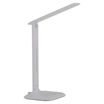 Obrázek EGLO LED stolní lampa Caupo, 1 plamenná s dotykem, změna barvy (teplá, neutrální, studená), stmívatelná, na psací stůl z kvalitního plastu a oceli, kancelářská v bílé barvě