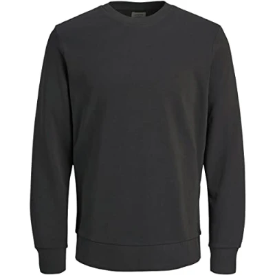 Obrázek JACK &amp; JONES Klasická pánská mikina, Šedá (Raven/Reg Fit)