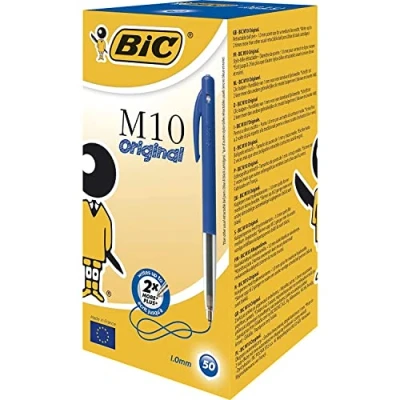 Obrázek BIC tisk propiska M10 Clic, 0.4 mm, krabice à 1 50 kusů, modrá
