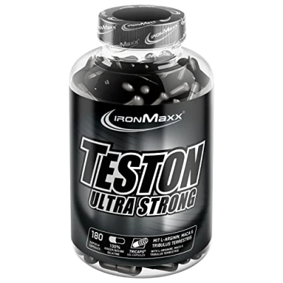 Obrázek IronMaxx Teston Ultra Strong Muscle Blaster, 180 kapslí (balení 1 ks)