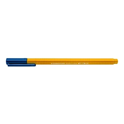 Obrázek STAEDTLER Fixy triplus color, zlatožlutý, trojhranný, stabilní, neohromující špička, šířka linky cca 1 mm, vhodné pro děti, Made in Germany, 10 zlatohnědých fibre tip pens v kartonovém pouzdře, 323 16