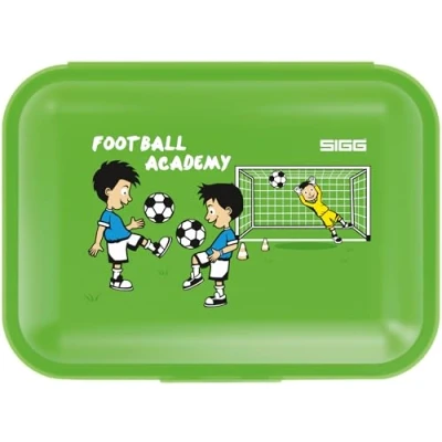 Obrázek SIGG Dětská svačinová krabička 1 l Viva Lunchbox Football School lehký jako pírko vhodný do myčky na nádobí bez BPA ideální školy zelený