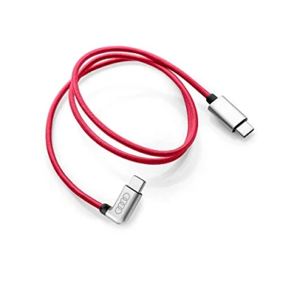 Obrázek Audi 8S0051435L nabíjecí kabel USB C na spojovací zahnutý červený