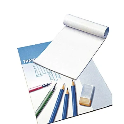 Obrázek RAYHER HOBBY Průhledný papír Rayher, 80 g/m2, blok 25 listů, A4, bílý transparentní, architektonický papír, pauzovací 8147800