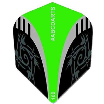 Obrázek ABC Darts Flights Tribal zelená 10 sätz (30 ks Dart Flights)
