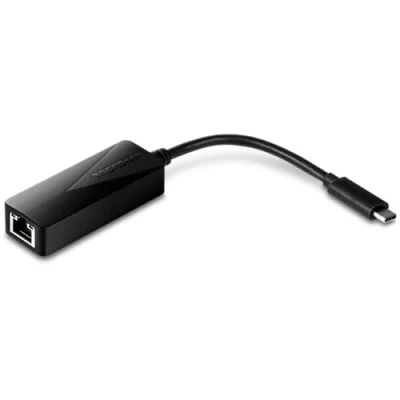 Obrázek TRENDnet TUC ETGUSB typ C na Gigabit Ethernet LAN Wired síťový adaptér pro Windows &amp; Mac, kompatibilní s 10, a Mac OS X 10.6 vyšším, energeticky úsporný, délka 5 palců