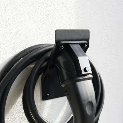 Obrázek EVify prostorově úsporný držák na stěnu typu 2 Wallbox kabelu Odolný z nerezové oceli pro a elektroauto