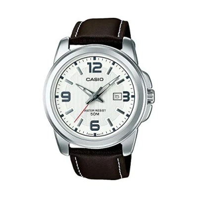 Obrázek Casio Pánské analogové quartzové s hodinkami z ušlechtilé oceli, Hnědá, Classic