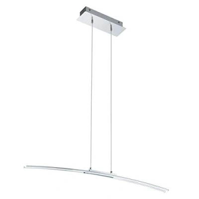 Obrázek EGLO LED závěsná lampa Lasana, závěsné svítidlo s 1 žárovkou, z hliníku, ocel, plast, barva: Chrom, bílá