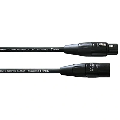 Obrázek CORDIAL kabel micro XLR 5 m MICROPHONE Essentials symetrický Rean stříbrný