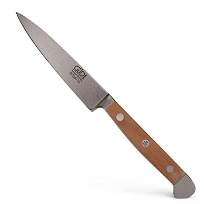 Obrázek GÜDE Solingen špikovací nůž kovaný, 10 cm, hruškové dřevo, ALPHA BIRNE, Office nůž, dvojitá čepička, ruční výroba Germany