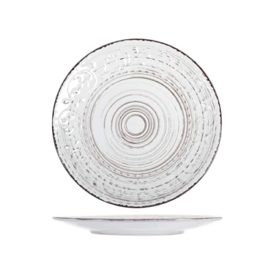 Obrázek H&amp;h courtyard set 6 piatti piani bianchi cm 27,5