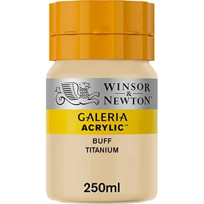 Obrázek Winsor &amp; Newton Akrylová barva Galeria 2137060, vysoká pigmentace, stálobarevná, máslová konzistence, 250 ml tuba nažloutlý titan