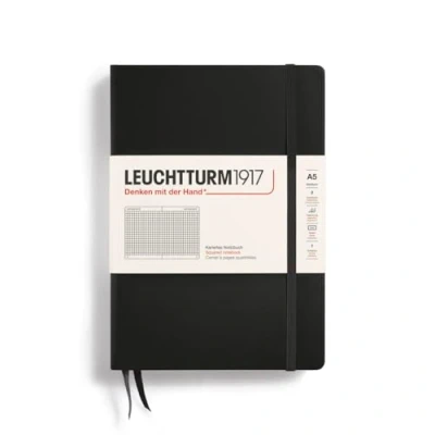 Obrázek Leuchtturm1917 zápisník Medium (A5), tvrdé desky, 249 stran, černá