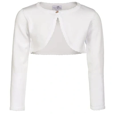 Obrázek Happy Girls® Dívčí bolero pletený kabátek, Bílá (Ecru 11)