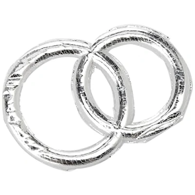 Obrázek efco Dekorace z vosku, svatební část, stříbrně lesklé, 30 mm