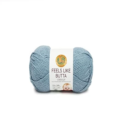 Obrázek Lion Brand Garn 215 108 Feels Like Butta Garn, Dusty Blue, One Strang