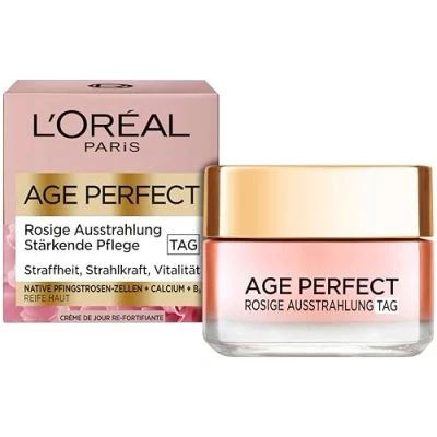 Obrázek L&#039;Oréal Paris Denní péče, Age Perfect Golden Age, péče o obličej proti stárnutí, zpevnění a lesk, pro zralou bledou pleť, s výtažkem z pivoňky, 50 ml