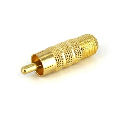 Obrázek StarTech.com RCACOAXMF RCA na F typ koaxiální adaptér (St/Bu) zlatý