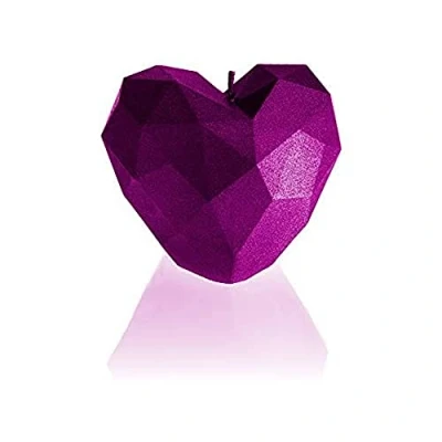 Obrázek Candellana Kerze Herz Low Poly, Höhe: 7,8 cm, Handgemacht in der EU