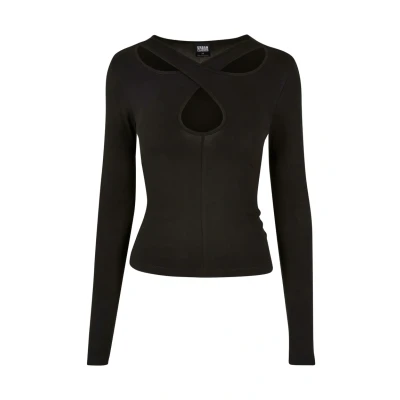Obrázek Urban Classics Top s dlouhým rukávem, Ženy, Velikost: Large, Black